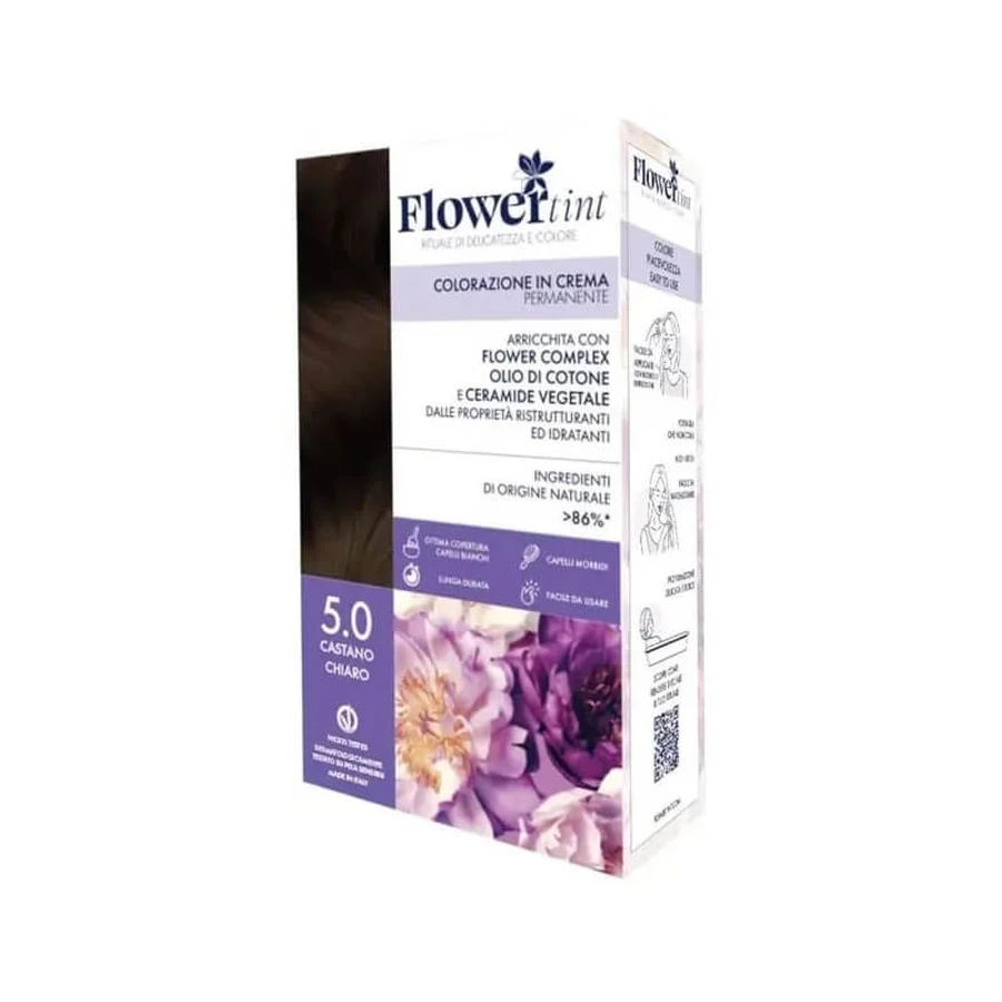 Flowertint permanente Cremefärbung #5.0 hellbraun