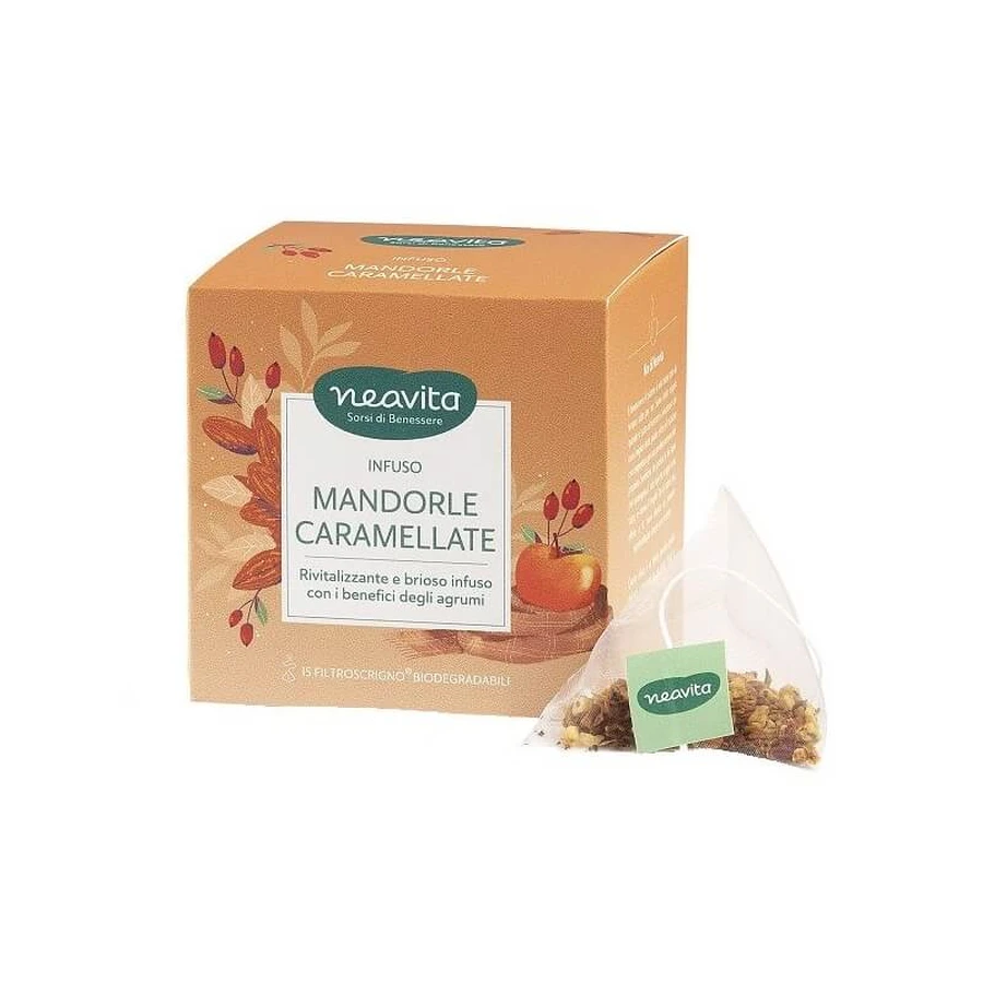 Neavita caramelized almonds - infusion sweet and enveloping taste 15 filters