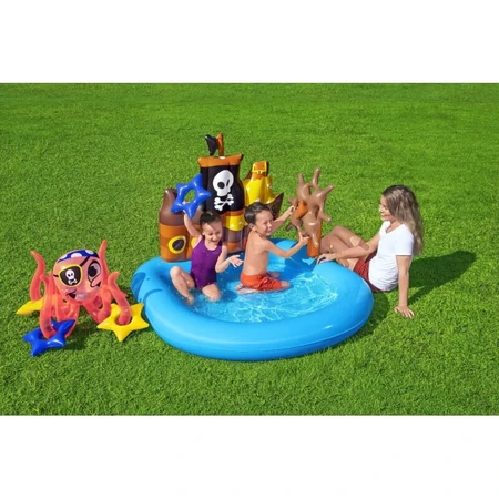 Bestway Barco pirata - piscina hinchable 140x130 cm