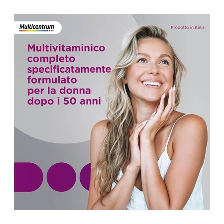 Multicentrum woman 50+ - supliment de vitamine și minerale 3 flacoane a 30 de comprimate