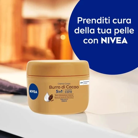 Nivea masło kakaowe 5w1 - krem do ciała do skóry suchej 250 ml: ceny i cechy