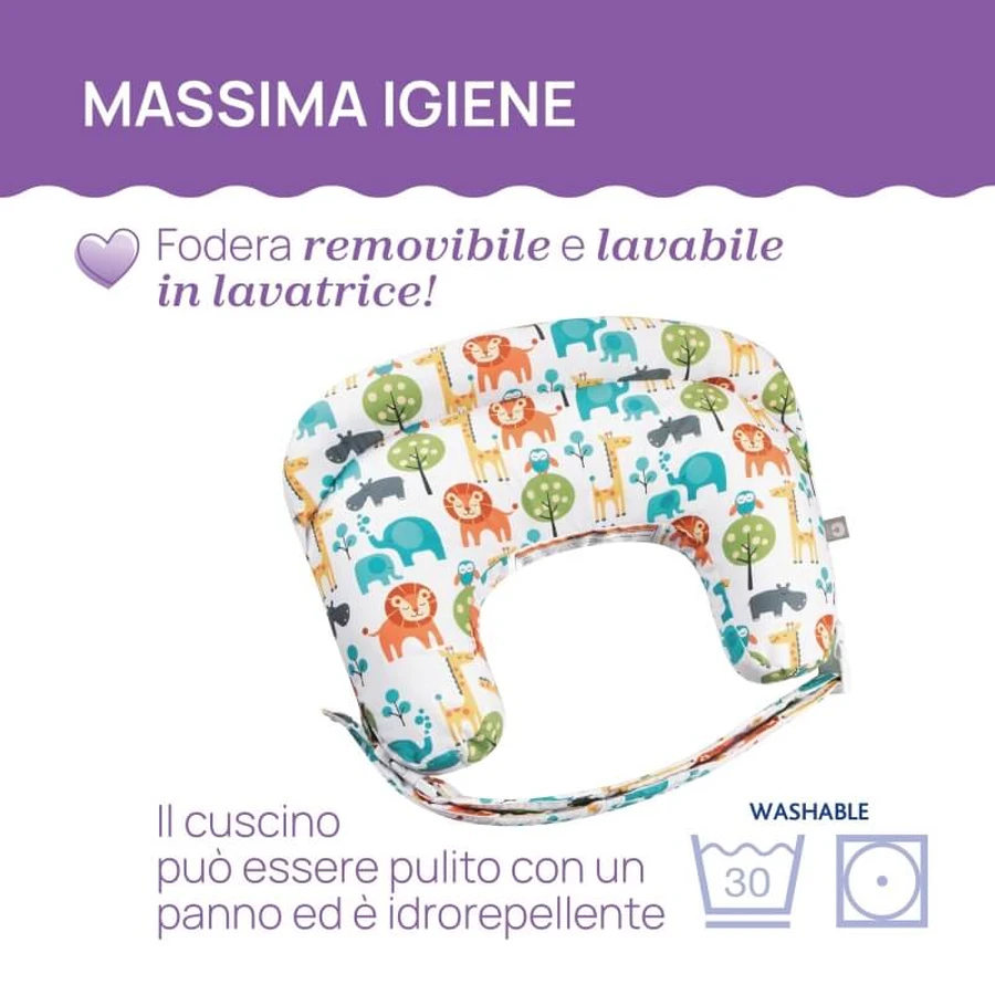 Chicco boppy deluxe clouds - ergonomisches Stillkissen grau