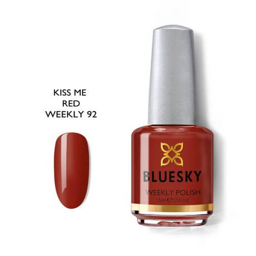 Bluesky Kiss Me Red Nail Polish 15ml