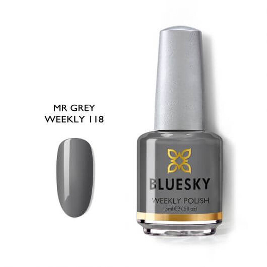 Lac de unghii Bluesky Mr Grey 15ml