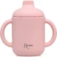 Kiokids Pahar din silicon cu mânere 120 ml roz 4m+