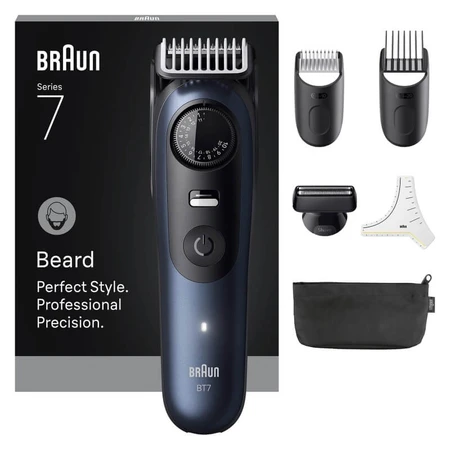 Tondeuse à barbe série 7- tondeuse à barbe + 6 accessoires, lame problade