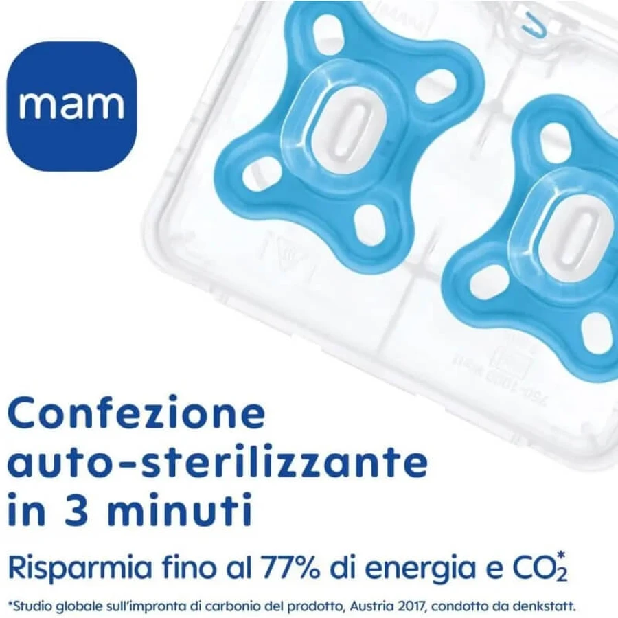 Mam Comfort 0-2 months - 2 silicone pacifiers - neutral