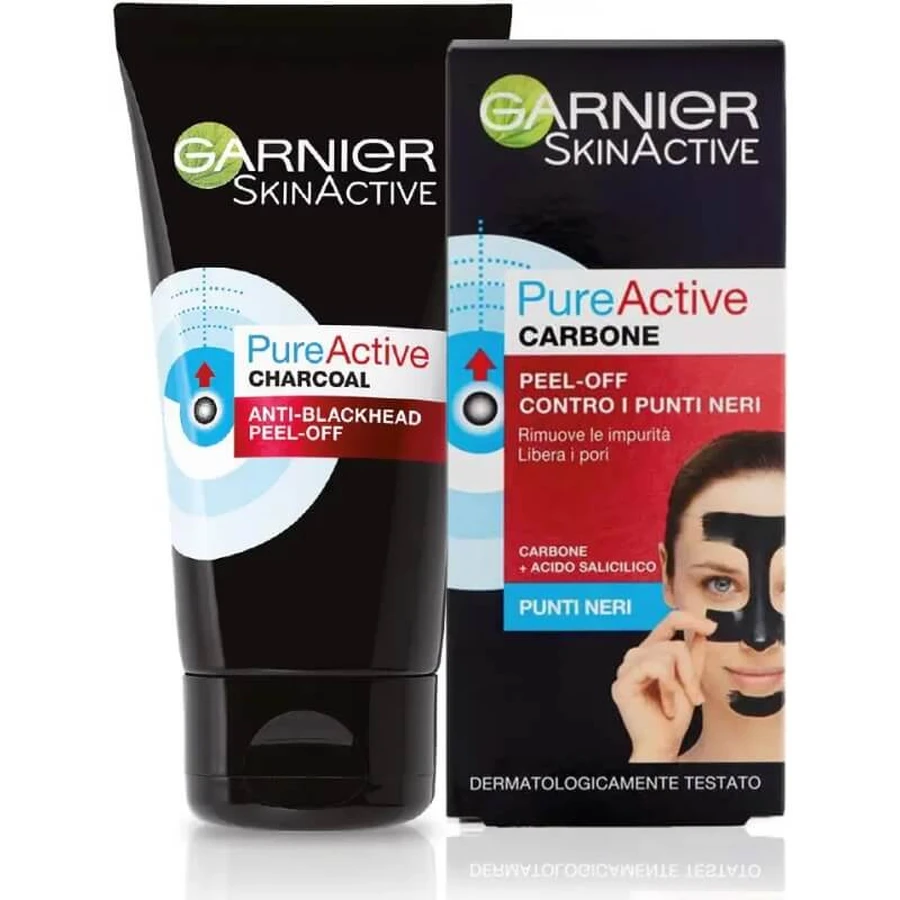 Garnier pure active - gel exfoliante de carbón natural 75 ml