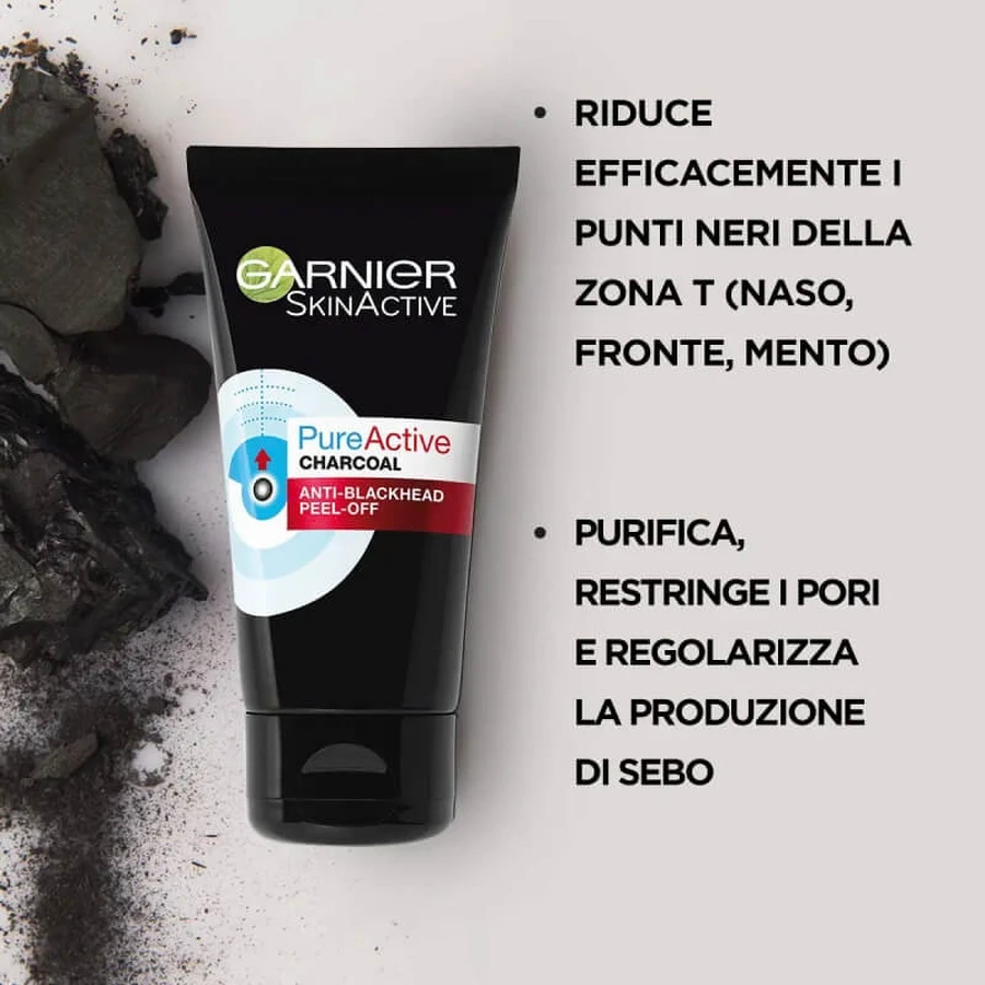 Garnier pure active - gel exfoliante de carbón natural 75 ml