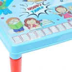 Pilsan Table de jeux et d'activités avec 2 chaises pour enfants de 3 à 5 ans