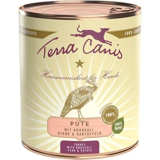 Terra canis Classic dinde avec brocoli, poire et pommes de terre - aliment complet pour chiens adultes 800 gr