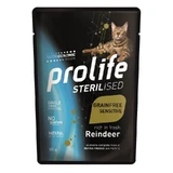 Prolife Sterilised sensitive reno - alimento completo para gatos esterilizados 85 gr.