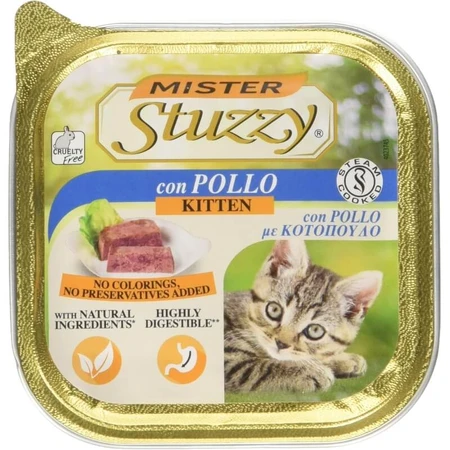 Stuzzy Paté classic kip - volledige voeding voor kittens 100 gr