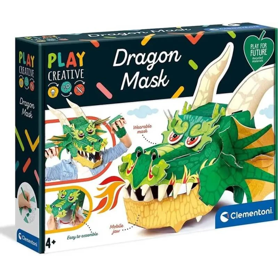 Clementoni Big mask dragon - maschera da assemblare