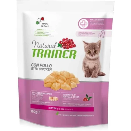 Natural trainer Kitten cu pui - hrană completă pentru pisoi și pisici gestante sau care alăptează 300 g