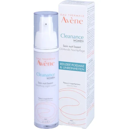Crema notte con effetto levigante Cleanance Women, 30 ml, Avène