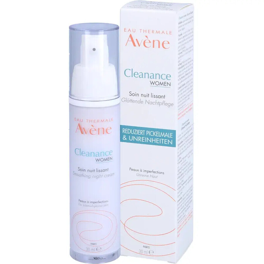 Crema de noche alisante Cleanance Women , 30 ml, Avene