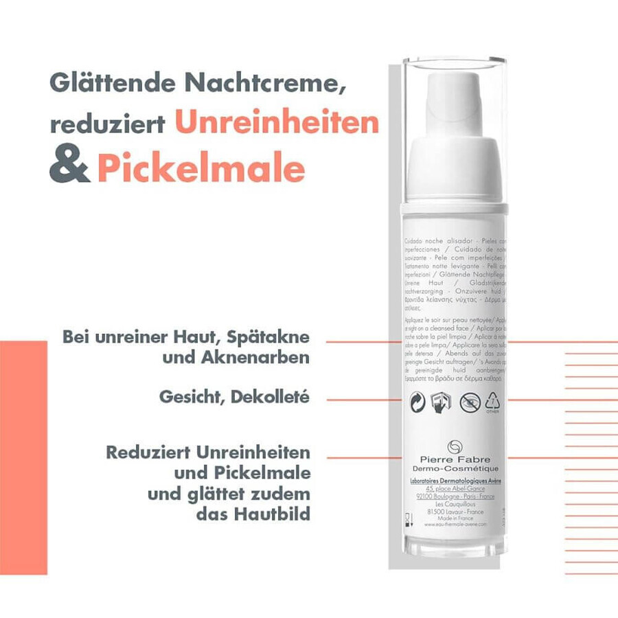 Cleanance Glättende Nachtcreme, 30 ml, Avene