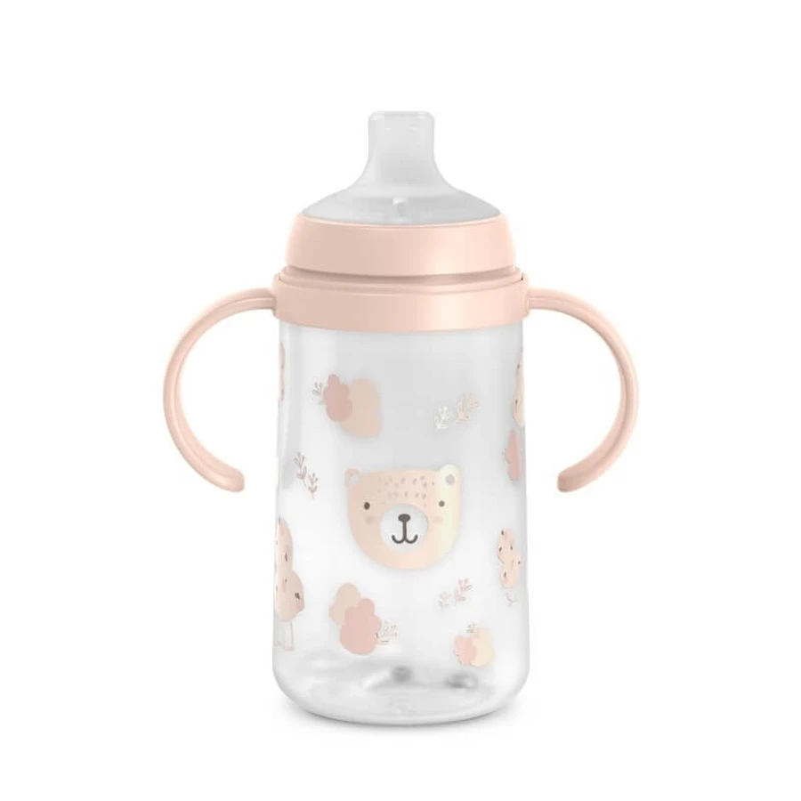 Suavinex wild&amp;free - learning cup with spout and silicone handles, removable and protective lid 270 ml