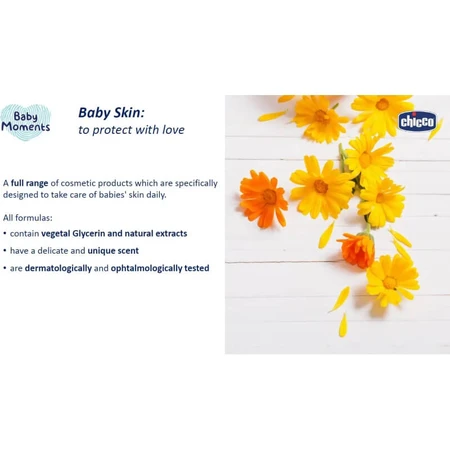 Chicco baby moments - baie delicată pentru păr și corp 200 ml
