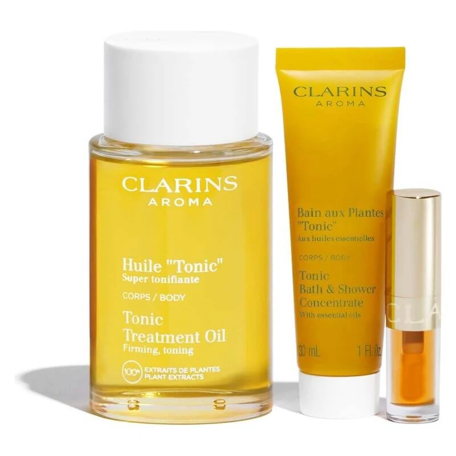 Zestaw Clarins energizing routine box - rutyna energetyzująca i ujędrniająca: ceny i cechy