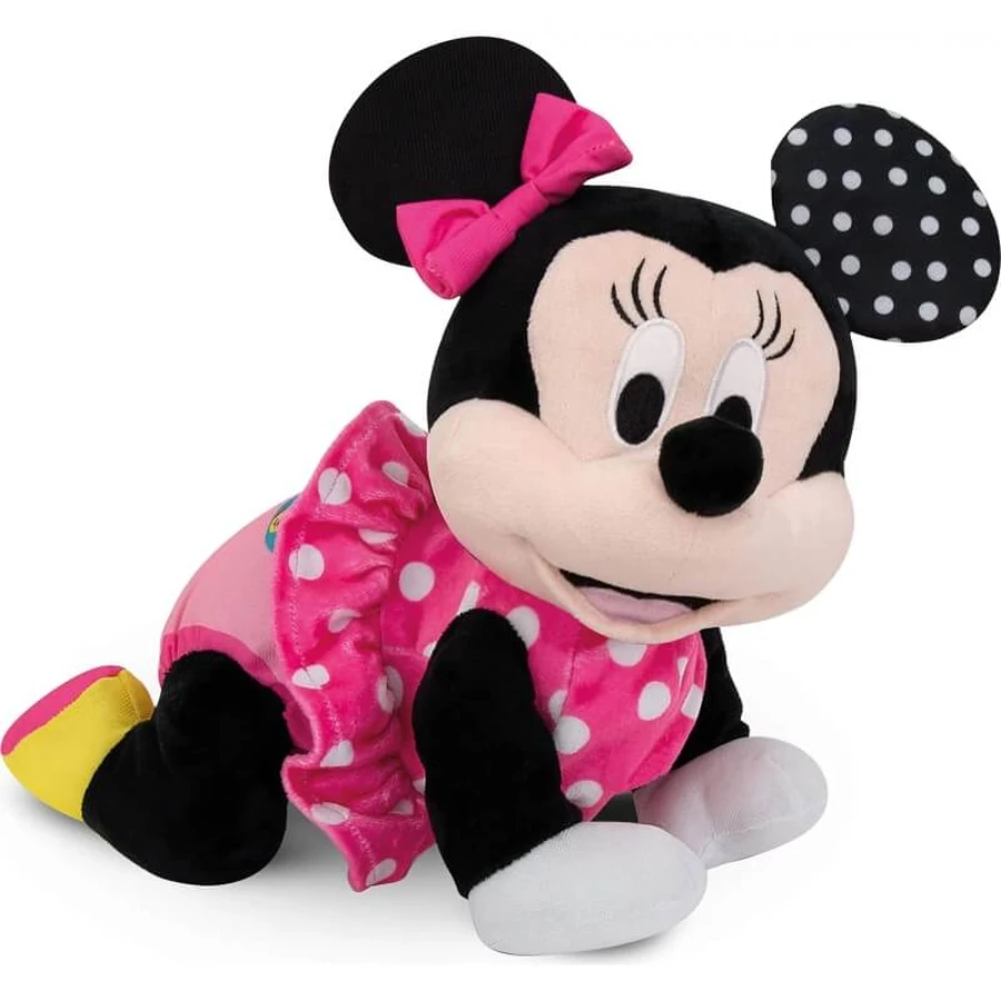 Clementoni Baby minnie crawls with me - interaktywna zabawka pluszowa (uszkodzone opakowanie): ceny i cechy