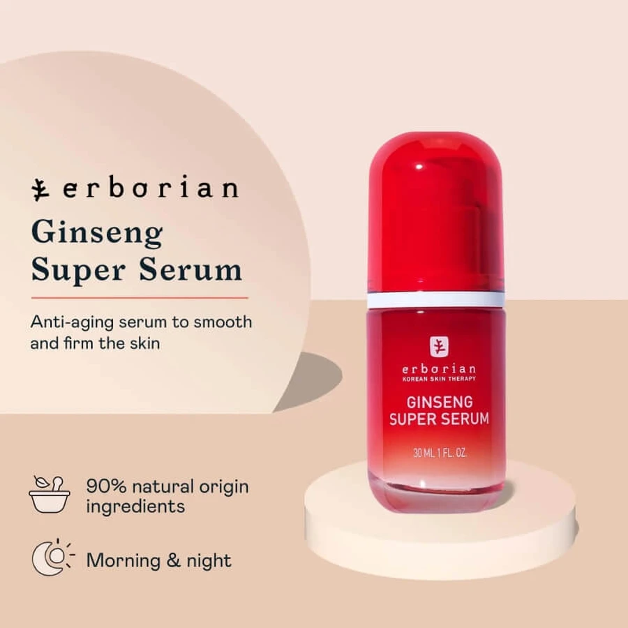 Erborian Ginseng super serum - sérum visage lissant et raffermissant 30 ml