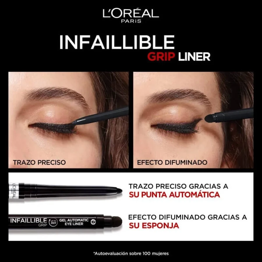 L'oreal paris Infaillible 36h grip liner - lápiz de ojos automático en gel no. 07 turquoise faux fur