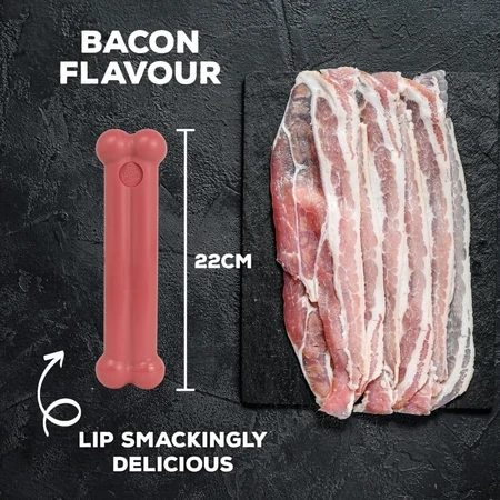 Tasty bone Tasty bone small - jucărie pentru câini cu aromă de șuncă