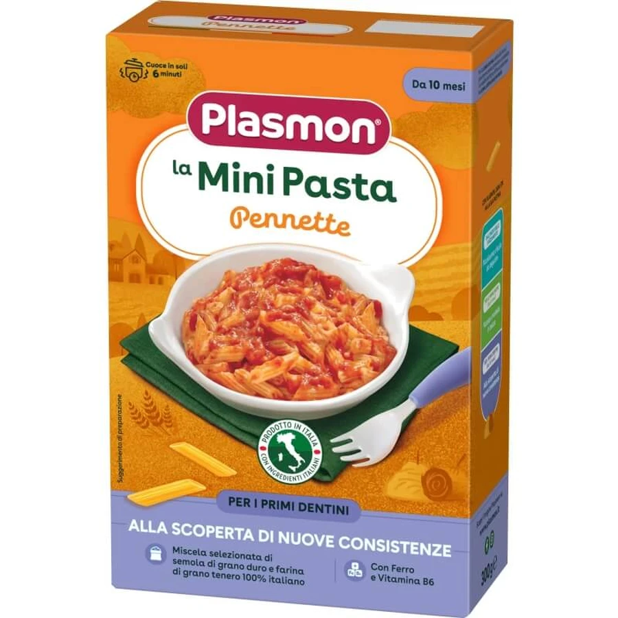 Plasmon mini pasta pennette - pasta for infancy 300 g