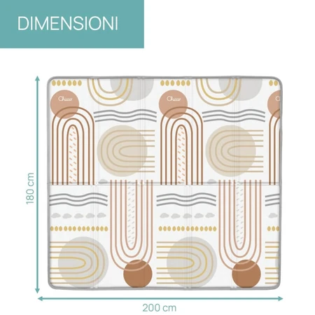 Chicco maxi rug 2in1 country chic - covoraș de joacă antiderapant impermeabil cu două fețe 0m+