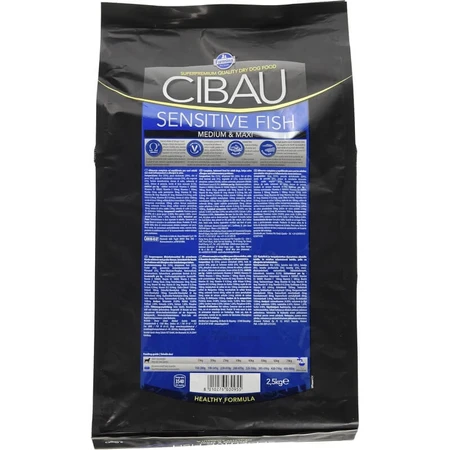 Farmina Cibau adult medium &amp; maxi sensitive fish - volledige voeding voor volwassen medium &amp; maxi sensitive honden 2.5 kg