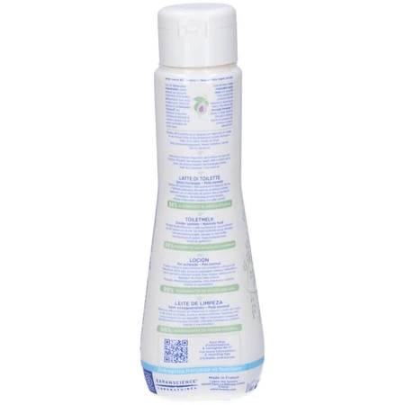 Mustela Toilet Milk - produs de curățare delicat pentru bebeluși cu piele sensibilă și uscată 200 ml
