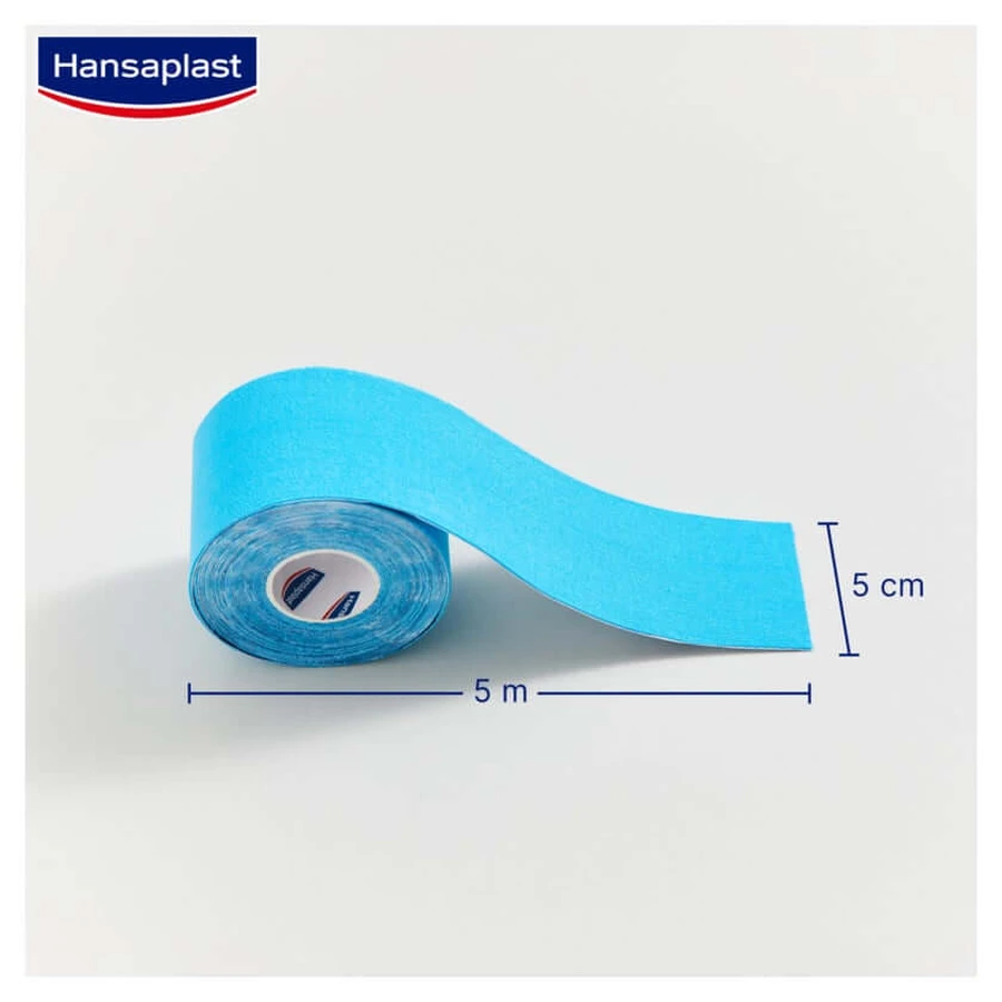 Taśma kinezjologiczna Hansaplast, 5 m x 5 cm 1 szt.: ceny i cechy