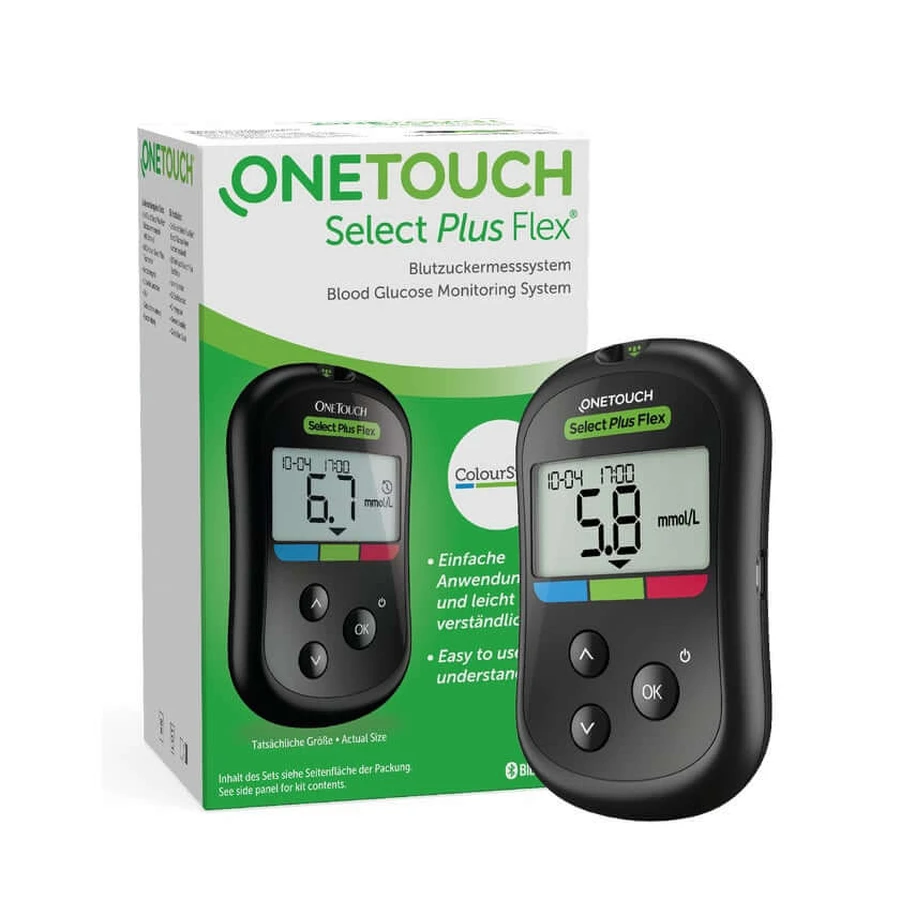 Medidor de glucosa en sangre OneTouch Select Plus Flex (mmol/dL) 1 ud.
