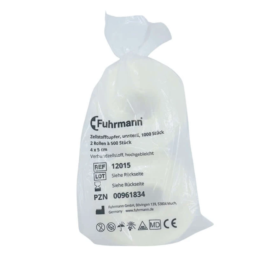 Tampon de celuloză 4x5 cm 2X500 buc