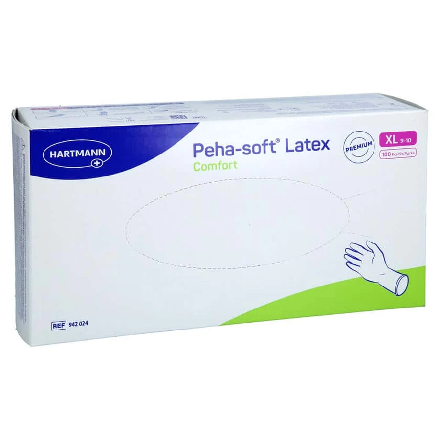 Peha-soft Latex Comfort Unt.hands.unsterile Pf Xl 100 buc