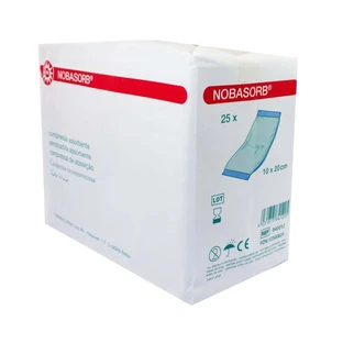 Noba Nobasorb Saugkompressen, unsteril, 10 x 20 cm 25 St