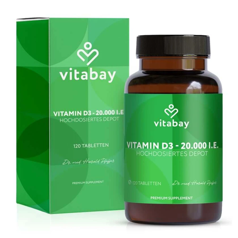 Vitabay Vitamina D3 Depot 20.000 U.I. 120 St.