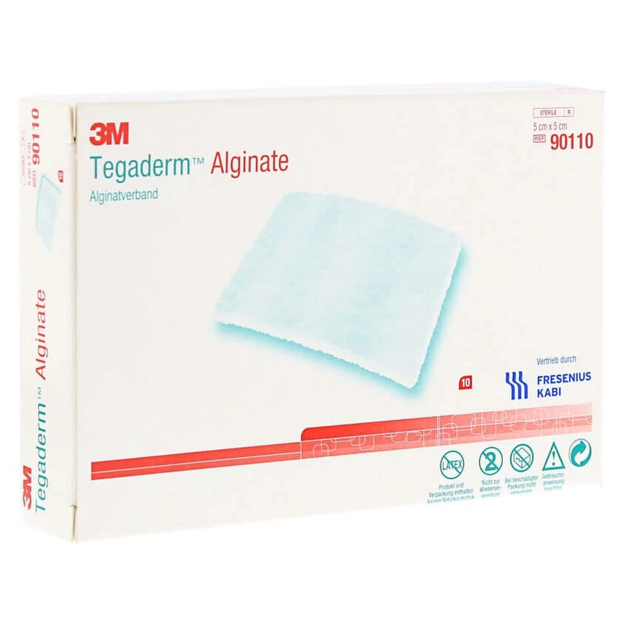 Tegaderm Alginate FK Compresses 5x5 cm 9 10 pcs.