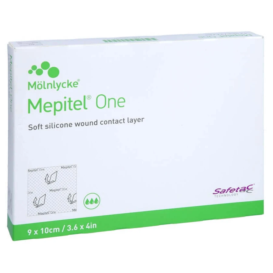 Mepitel One 9x10 cm silicone mesh bandage 5 pcs