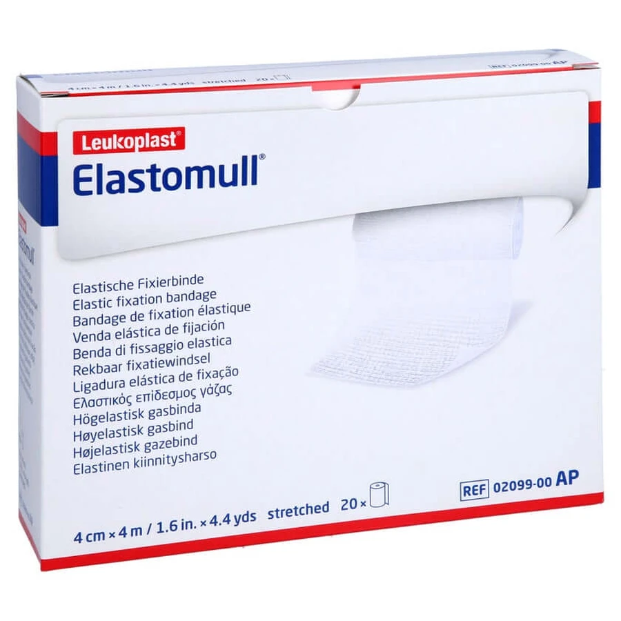 Elastomull 4 cmx4 m elast.Fixierb.2099 20 St