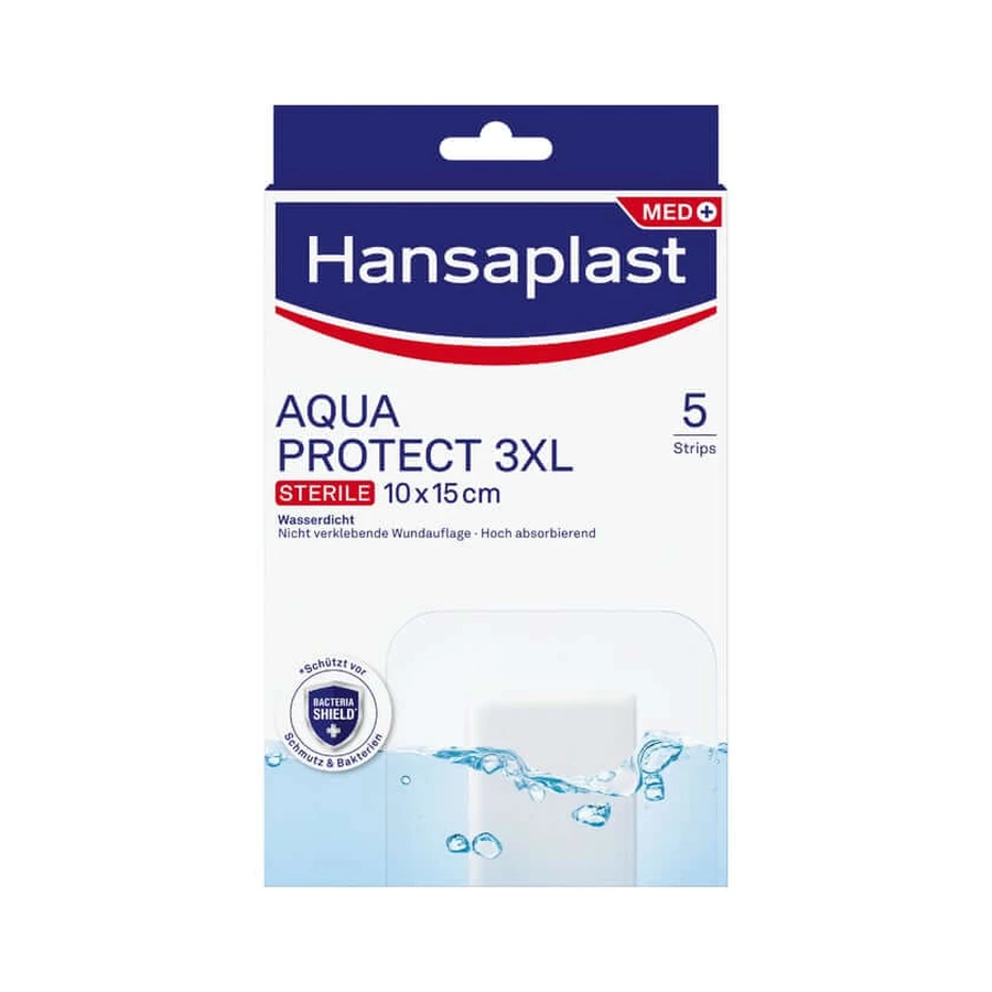 Hansaplast Aqua Protect Pansament steril pentru plăgi 5 buc.