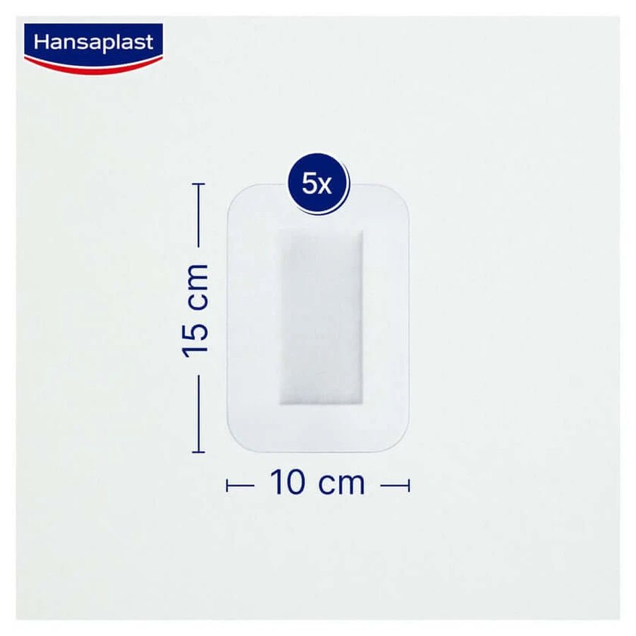 Hansaplast Aqua Protect Pansament steril pentru plăgi 5 buc.