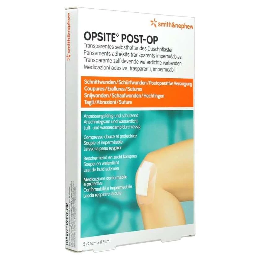 Opsite Bendaggio post-operatorio 8,5x9,5 cm 5 pz.