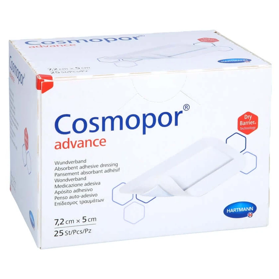 Pansament Cosmopor Advance 5x7.2 cm 25 buc.