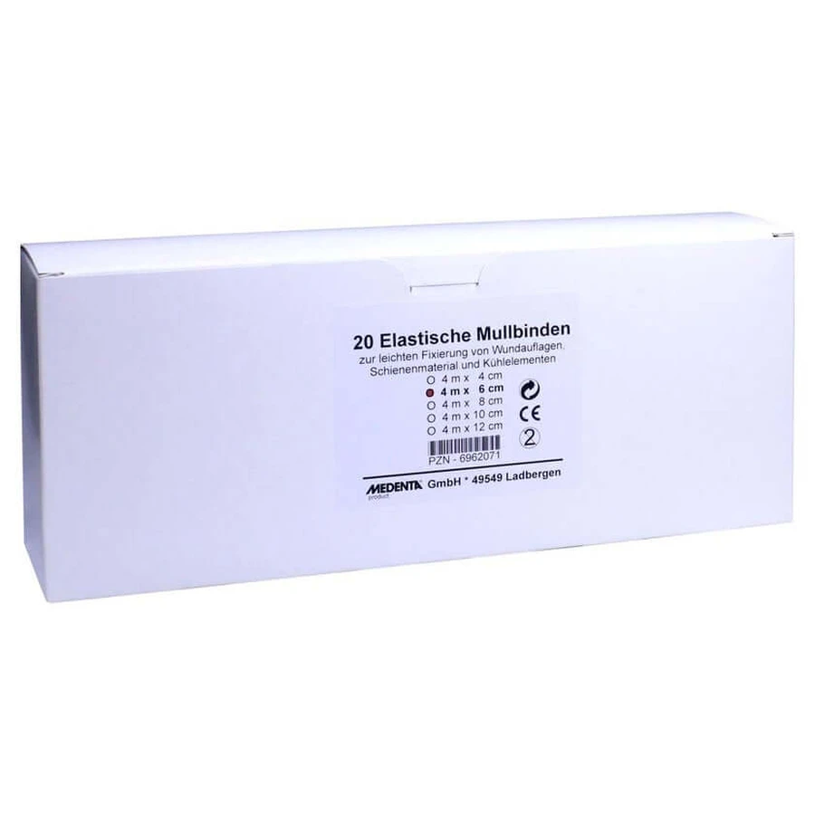 Bandaż elastyczny z gazy 4m x 6cm 20 szt.: ceny i cechy