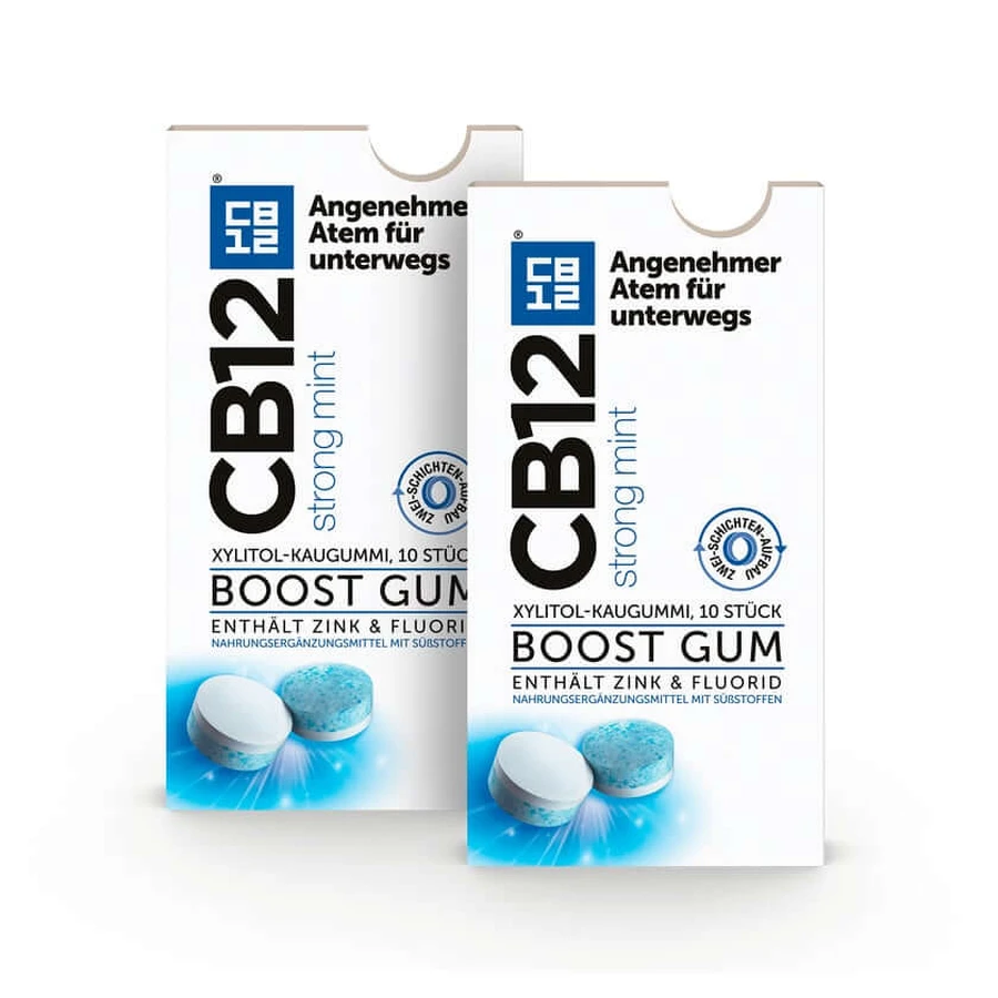 CB12 gumă de mestecat cu mentă puternică 2X10 ml