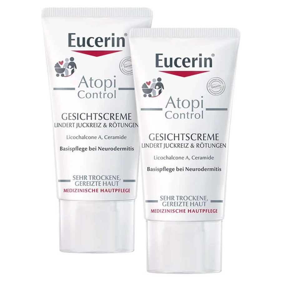 Eucerin AtopiControl Crème Visage 2X50 ml