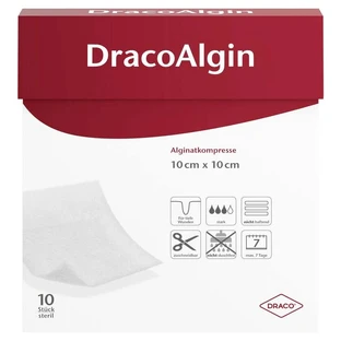 Dracoalgin 10x10 cm kompres alginianowy 10 szt.